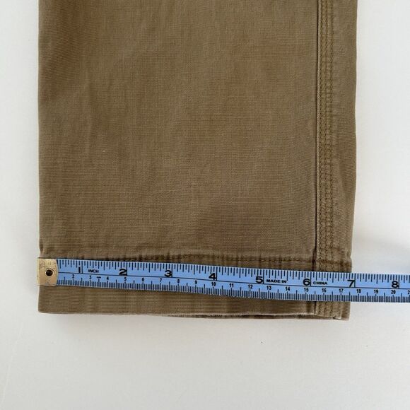 LL Bean Cargo Pants Mens 35x29 BeanFlex Classic Fit Brown Pockets Outdoor - Picture 10 of 13